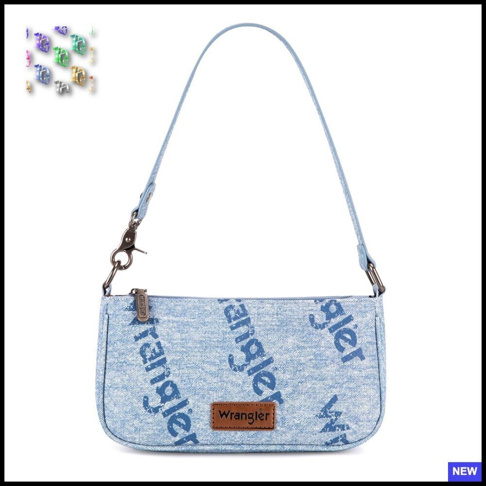 Retro Denim Hobo Shoulder Bag Top Handle Y2K Chic Tote Purse